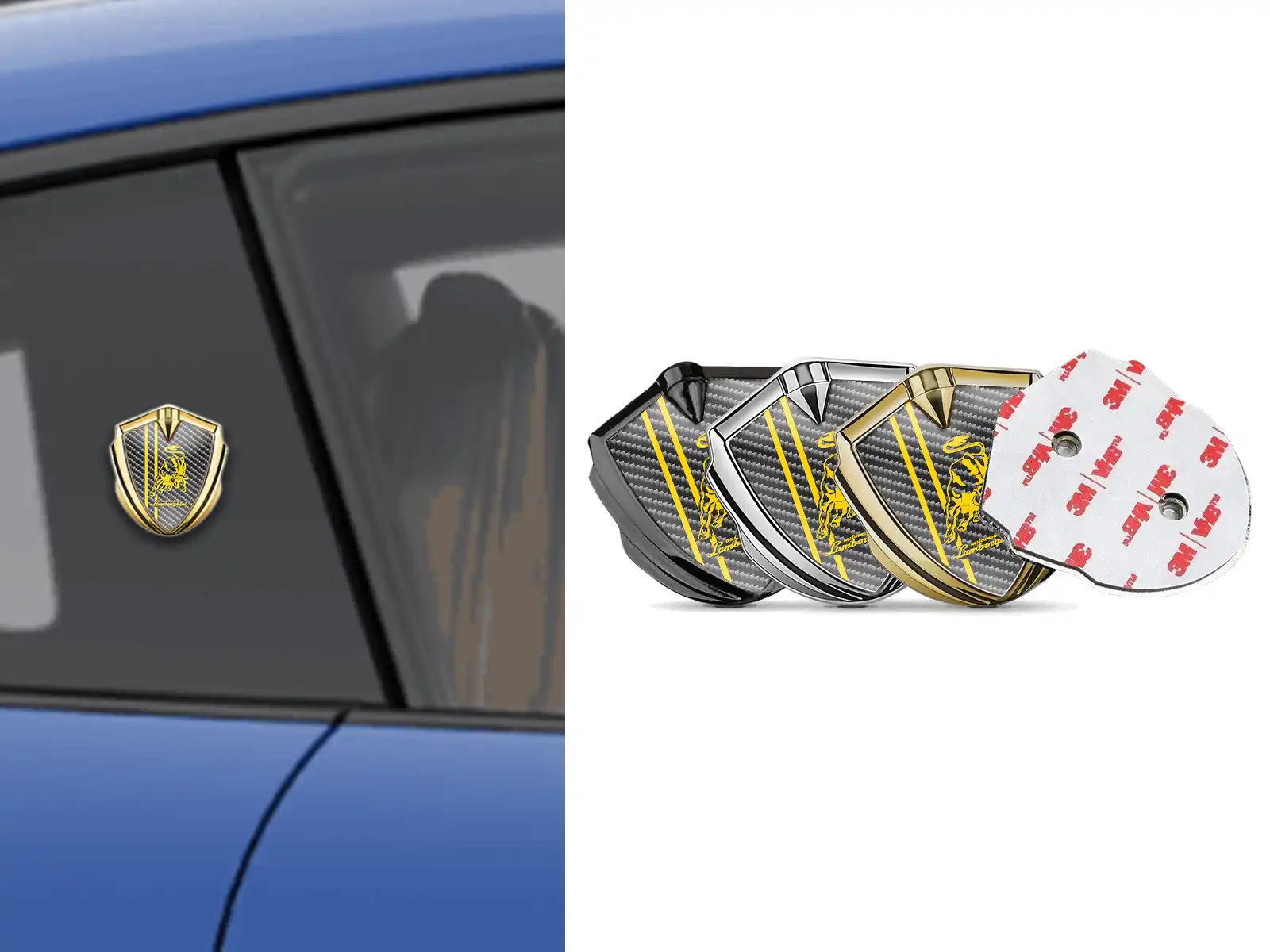 Lamborghini Metall Emblem Abzeichen Moderner Look High-End